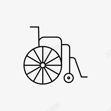轮椅残疾人医疗图标图标