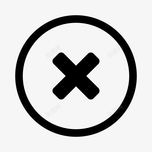 关闭删除取消选择图标svg_新图网 https://ixintu.com 关闭 删除 取消 禁用 符号 选择