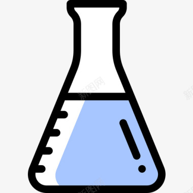 烧瓶物理14颜色省略图标图标