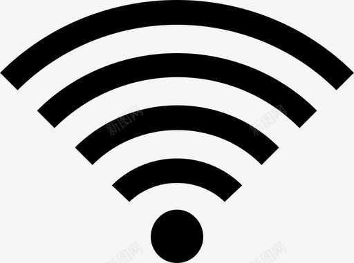 无线连接互联网图标svg_新图网 https://ixintu.com 互联网 信号wifi 无线 连接