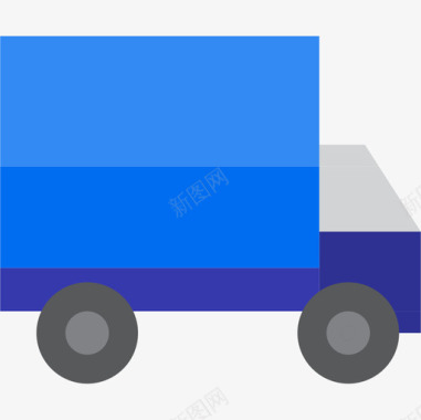 送货车电子商务89扁平图标图标