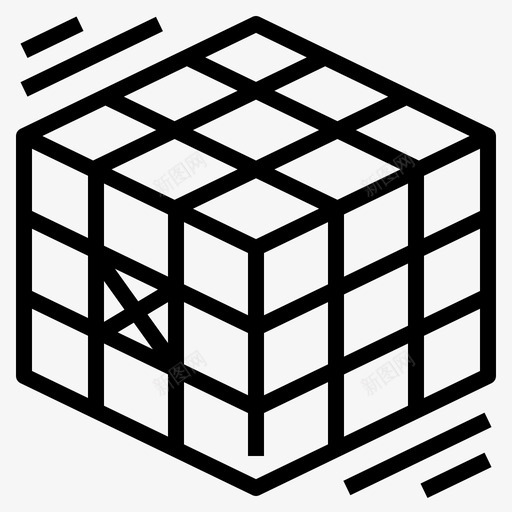 rubikscube教育游戏图标svg_新图网 https://ixintu.com cube rubiks 教育 游戏 玩具