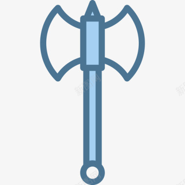 斧头武器3蓝色图标图标