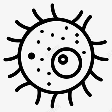 细胞动物细菌图标图标