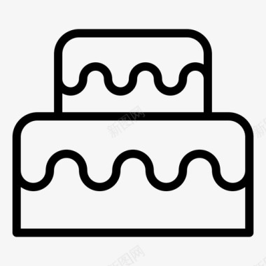 生日蛋糕沙漠食物图标图标