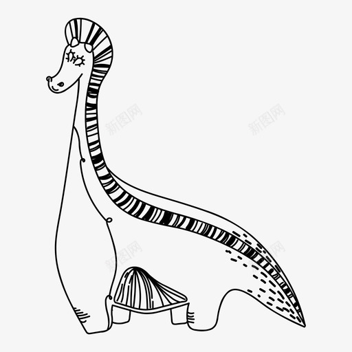 恐龙卡通蜥蜴图标svg_新图网 https://ixintu.com 卡通 可爱 史前 恐龙 爱的 蜥蜴