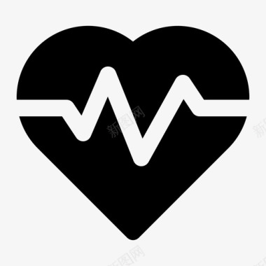 心脏健康医院图标图标