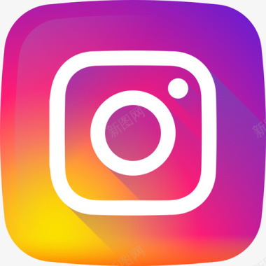 Instagram社交媒体标识3颜色图标图标