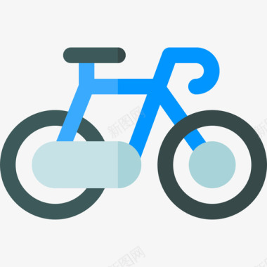 自行车公共交通10扁平图标图标