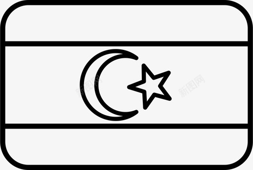 利比亚国旗lby国家图标图标
