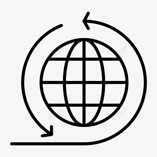 全球业务网络全球业务图标svg_新图网 https://ixintu.com 业务网络 产品管理和全球业务常规线 全球 全球业务