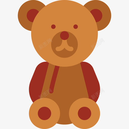 泰迪熊玩具童年公寓图标svg_新图网 https://ixintu.com 公寓 泰迪 玩具 童年