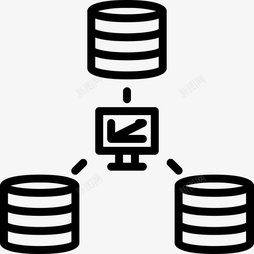 存储和labtop大数据图标svg_新图网 https://ixintu.com 大 大数据 存储和labtop 数据 海量 统计