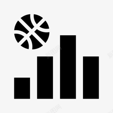 统计柱状图篮球图标图标
