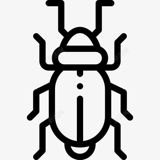 昆虫昆虫11线状图标svg_新图网 https://ixintu.com 昆虫 线状