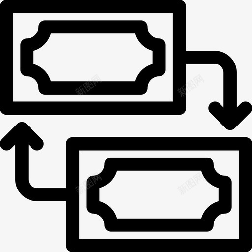 现金生意美元图标svg_新图网 https://ixintu.com 现金 生意 美元