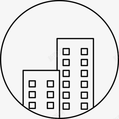 大厦公寓楼城市大厦图标图标