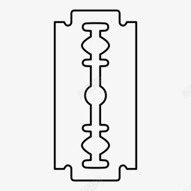 刀片头发剃须刀图标图标