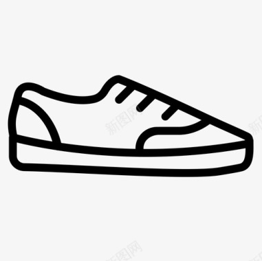 运动鞋时尚2直线型图标图标