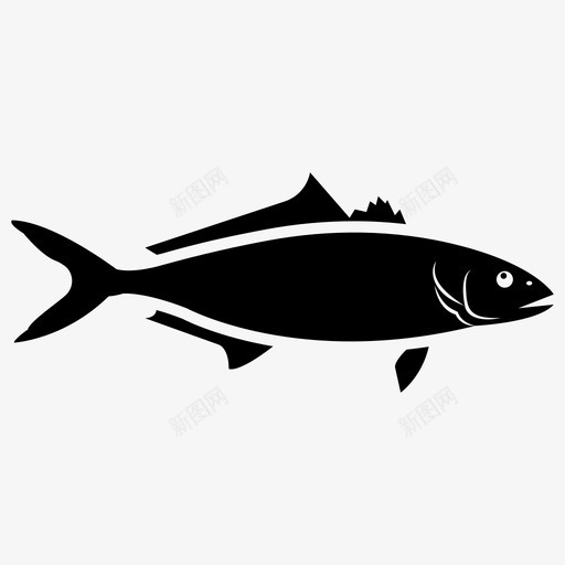 鱼动物钓鱼图标svg_新图网 https://ixintu.com 动物 宠物字形图标 海洋物种 海洋生物 钓鱼 鱼 鲑鱼
