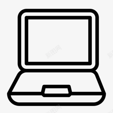 笔记本电脑电脑新业务图标图标