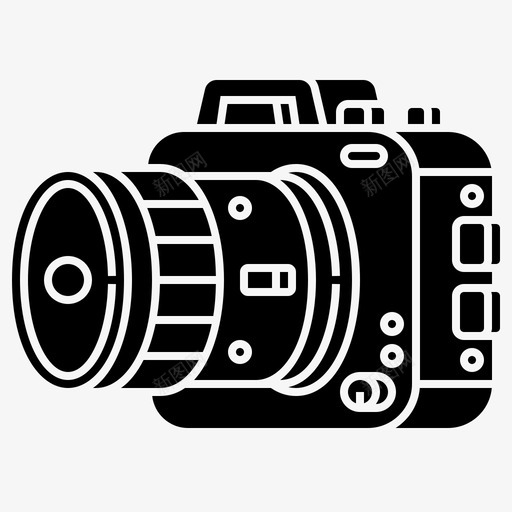 照相机数码照片图标svg_新图网 https://ixintu.com 字形 摄影 摄影师 数码 照片 照相机