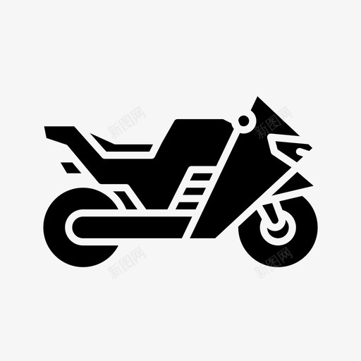 摩托车自行车交通工具图标svg_新图网 https://ixintu.com 交通工具 摩托车 旅行 自行车 车辆