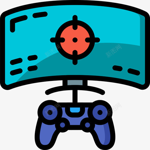 Playstation电脑游戏4线性颜色图标svg_新图网 https://ixintu.com Playstation 电脑游戏 线性 颜色