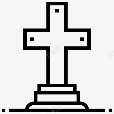 地下墓穴墓地基督教图标图标