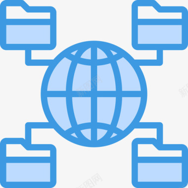文件计算机网络5蓝色图标图标
