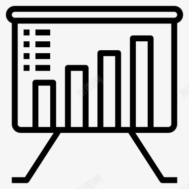 柱状图图表演示图标图标