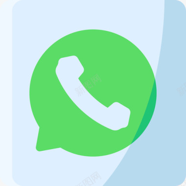 Whatsapp徽标社交媒体徽标平面图标图标