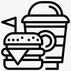 三明治菜单快餐汉堡菜单图标高清图片