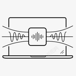 tts从文本到语音音频转换图标高清图片