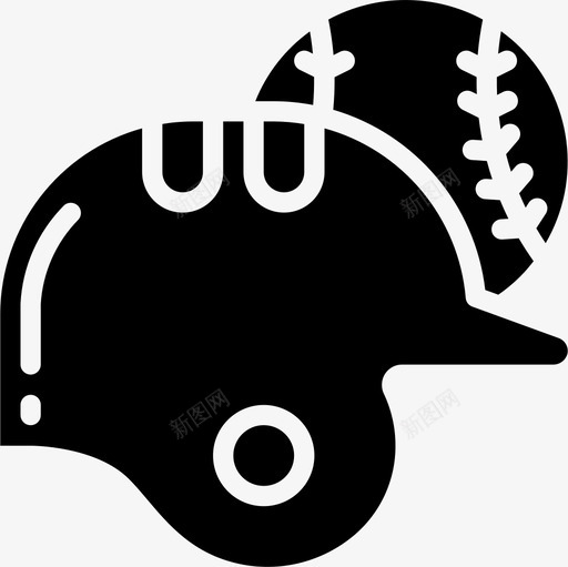 棒球运动和游戏3填充图标svg_新图网 https://ixintu.com 填充 棒球 游戏 运动