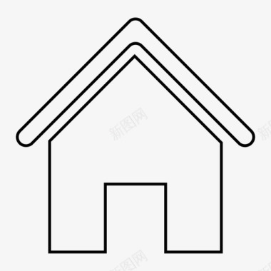 房子建筑物家图标图标