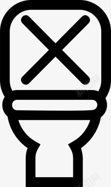 卫生间冲水人用图标图标