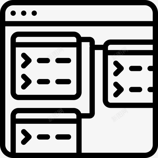 网页原型制作线性化图标svg_新图网 https://ixintu.com 制作 原型 线性化 网页设计