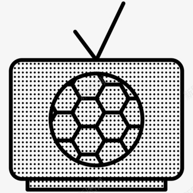 体育频道足球电视图标图标
