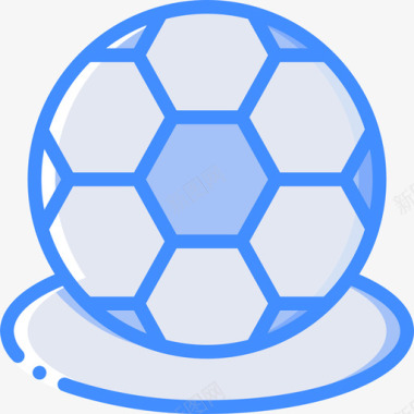 足球体育和游戏5蓝色图标图标