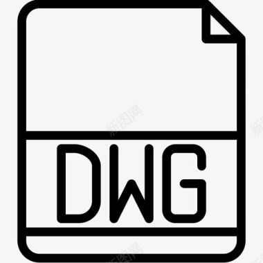 Dwg文件扩展名2线性图标图标
