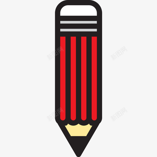铅笔教育150线颜色图标svg_新图网 https://ixintu.com 教育150 线颜色 铅笔