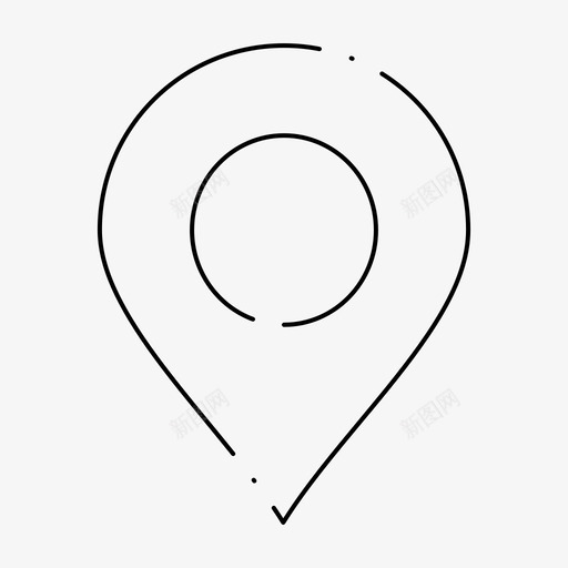 地图位置引脚图标svg_新图网 https://ixintu.com 世界 位置 元素 地图 基本 引脚 用户界面 虚线