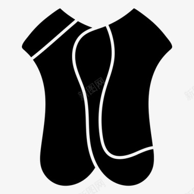 袜子衣服时尚图标图标