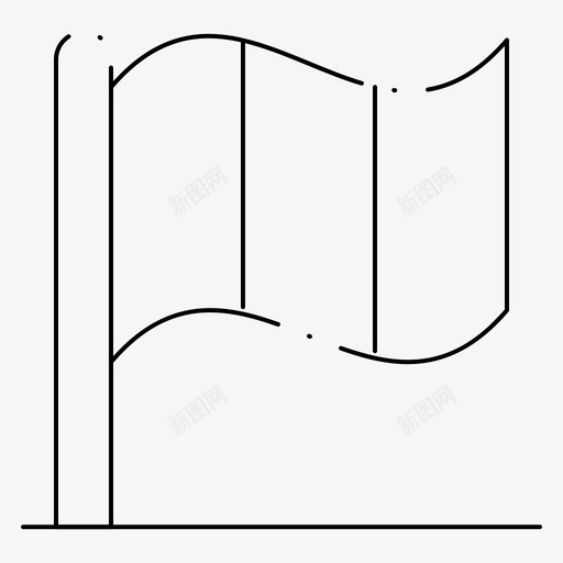 爱尔兰国旗爱尔兰独立日细线图标svg_新图网 https://ixintu.com 国旗 爱尔兰 独立日 细线