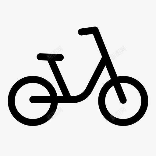 自行车共享单车交通工具图标svg_新图网 https://ixintu.com 交通工具 共享 单车 自行车