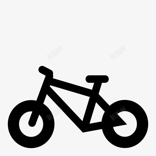 自行车交通工具车辆图标svg_新图网 https://ixintu.com 交通工具 自行车 车辆