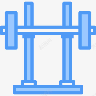 重量健身房31蓝色图标图标