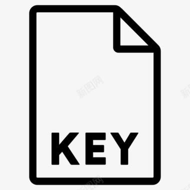 密钥格式文件文件格式图标图标