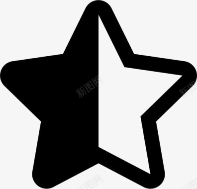 star(half)图标